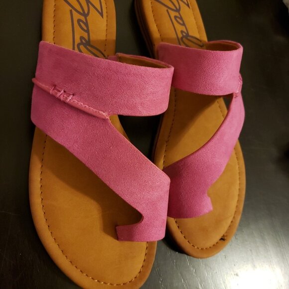 Zodiac Yuma 11M pink Azalea toe loop side sandal - Picture 6 of 8